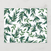 Botanische Gold Foto Ferienkarte (Rückseite)