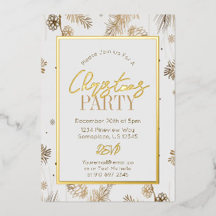 Botanische Gold- und Weißkirchenkiefern Folieneinladung