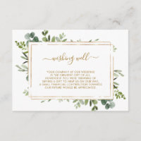 Botanische goldene Grüne Hochzeit wünschend gut