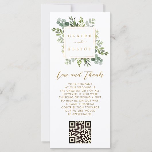 Botanische goldene Vegetation wünscht Ihnen alles (Vorderseite)