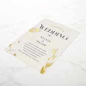 Botanische Goldfoileien Folieneinladung (Gedreht)