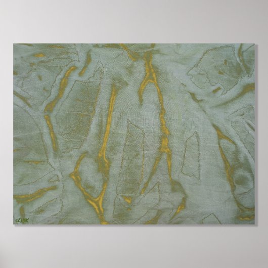 Botanische Goldfolie Foliendrucke (Vorderseite)