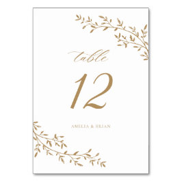 Botanische Goldhochzeit in der Branche Elegantes L Tischnummer