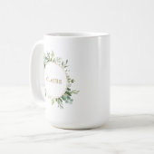 Botanische Goldschmiede Personalisiert Kaffeetasse (Vorderseite Links)
