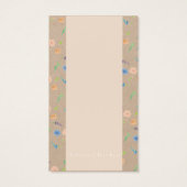 Botanische Grafikkarte Watercolor Wild Florals (Rückseite)