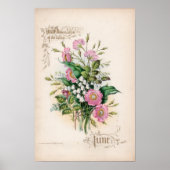 Botanische Gravuren, Juni Poster (Vorne)