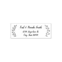 Botanische Grenz-Script-Rücksendeadresse