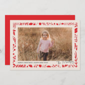 Botanische Grenze Feiertagskarte (Vorne/Hinten)