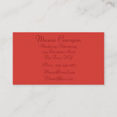 Botanische Grenze Visitenkarte (Rückseite)