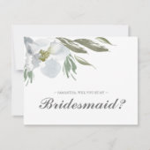 Botanische Grünanlage BRIDESMAID VORSCHLAG Karte (Vorderseite)