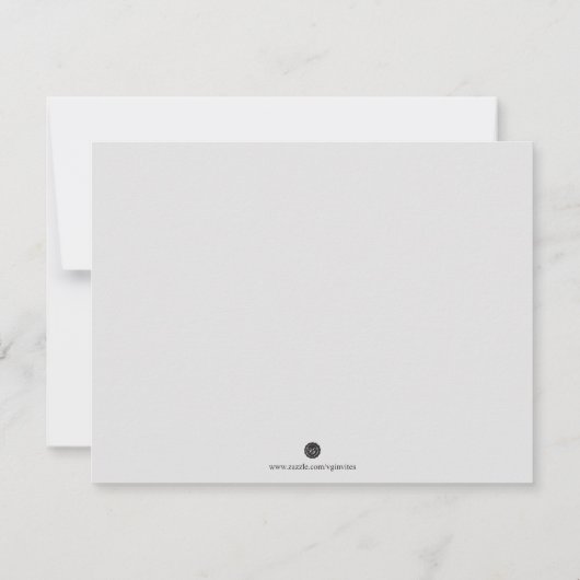 Botanische Grünanlage BRIDESMAID VORSCHLAG Karte (Rückseite)