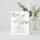 Botanische Grünanlagen Blätter Moderne Hochzeiten (Stehend Vorderseite)