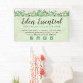 Botanische Grüne Eukalyptus & Rustikale Öko Banner (Insitu)