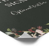 Botanische Grüne Karten und Geschenke nach Maß Poster (Ecke)