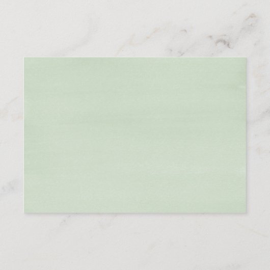 Botanische grüne Säkulare Hochzeitsempfang Begleitkarte (Rückseite)