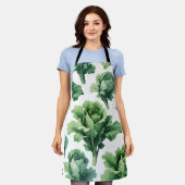 Botanische Grüne Schürze - Öko Küche (Getragen)