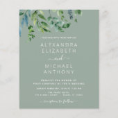 Botanische Grüne Smaragdgrüne Hochzeit (Vorderseite)