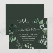 Botanische Grüne Smaragdgrüne Hochzeit (Vorne/Hinten)