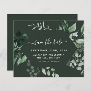 Botanische Grüne Smaragdgrüne Hochzeit