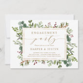 Botanische Grünen Weihnachtsbäumungspartei Einladung (Vorderseite)