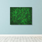 Botanische Grünmalerei Stretchierte Leinwand Print (Insitu (Holzboden))