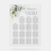 Botanische Grünpflanzen Blumen Empfang Sitzplatz Acrylschild (Vorderseite)