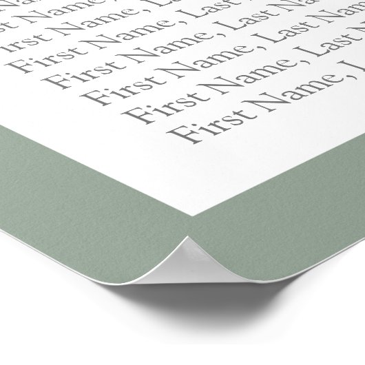 Botanische Grünpflanzen Blumen Empfang Sitzplatz Poster (Ecke)