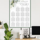 Botanische Grünpflanzen Blumen Empfang Sitzplatz Poster (Heimbüro)