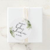 Botanische Grünpflanzen Blütendusche Geschenkanhänger (Beispiel)