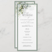 Botanische Grünpflanzen Hochzeit im Wasser Programm (Vorne/Hinten)