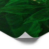 Botanische Grünpflanzen Leaf Pile Poster (Ecke)