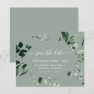 Botanische Grünpflanzen Sage Green Wedding