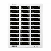 Botanische Grünpflanzen Wasserfarbenfolie Adresse (Vorne)