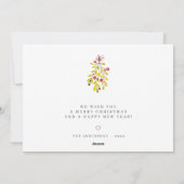 Botanische Grünpflanzen Weihnachten (Rückseite)