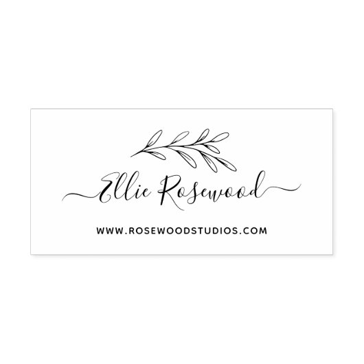 Botanische Grünschrift Erstellen Sie Ihre eigene Gummistempel (Prägung)