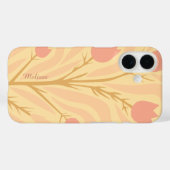 Botanische Hand zeichnend Blumenname Personalisier Case-Mate iPhone Hülle (Rückseite (Horizontal))