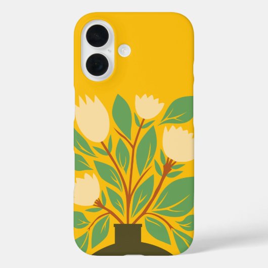 Botanische Hand zeichnend Blumentöpfe Case-Mate iPhone Hülle (Rückseite)