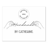 Botanische Handarbeit von (individuelle Name), Gro Gummistempel (Prägung)