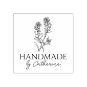 Botanische Handarbeit von (individuelle Name) Gummistempel (Prägung)