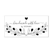 Botanische handgefertigte Kleider-Typografie Gummistempel (Prägung)