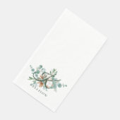 Botanische Handtücher für Monogram Serviette (Ecke)