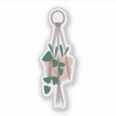 Botanische Hanging House Pflanze Grüne Mix Aufkleber (Vorderseite)