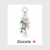 Botanische Hanging House Pflanze Grüne Mix Aufkleber (Blatt)