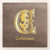 Botanische Hauptstadt C Glasuntersetzer (Vorderseite)