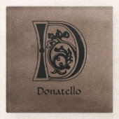 Botanische Hauptstadt D Glasuntersetzer (Vorderseite)