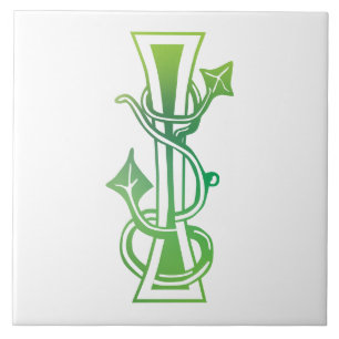 Botanische Hauptstadt des Mittelalters I Fliese