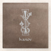 Botanische Hauptstadt des Mittelalters I Glasuntersetzer (Vorderseite)