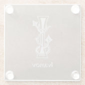 Botanische Hauptstadt des Mittelalters I Glasuntersetzer (Rückseite)