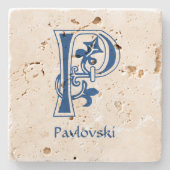 Botanische Hauptstadt des Mittelalters P Steinuntersetzer (Vorderseite)