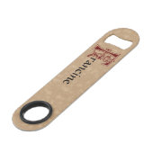 Botanische Hauptstadt F Speed Flaschenöffner (Rückseite Schrägansicht)